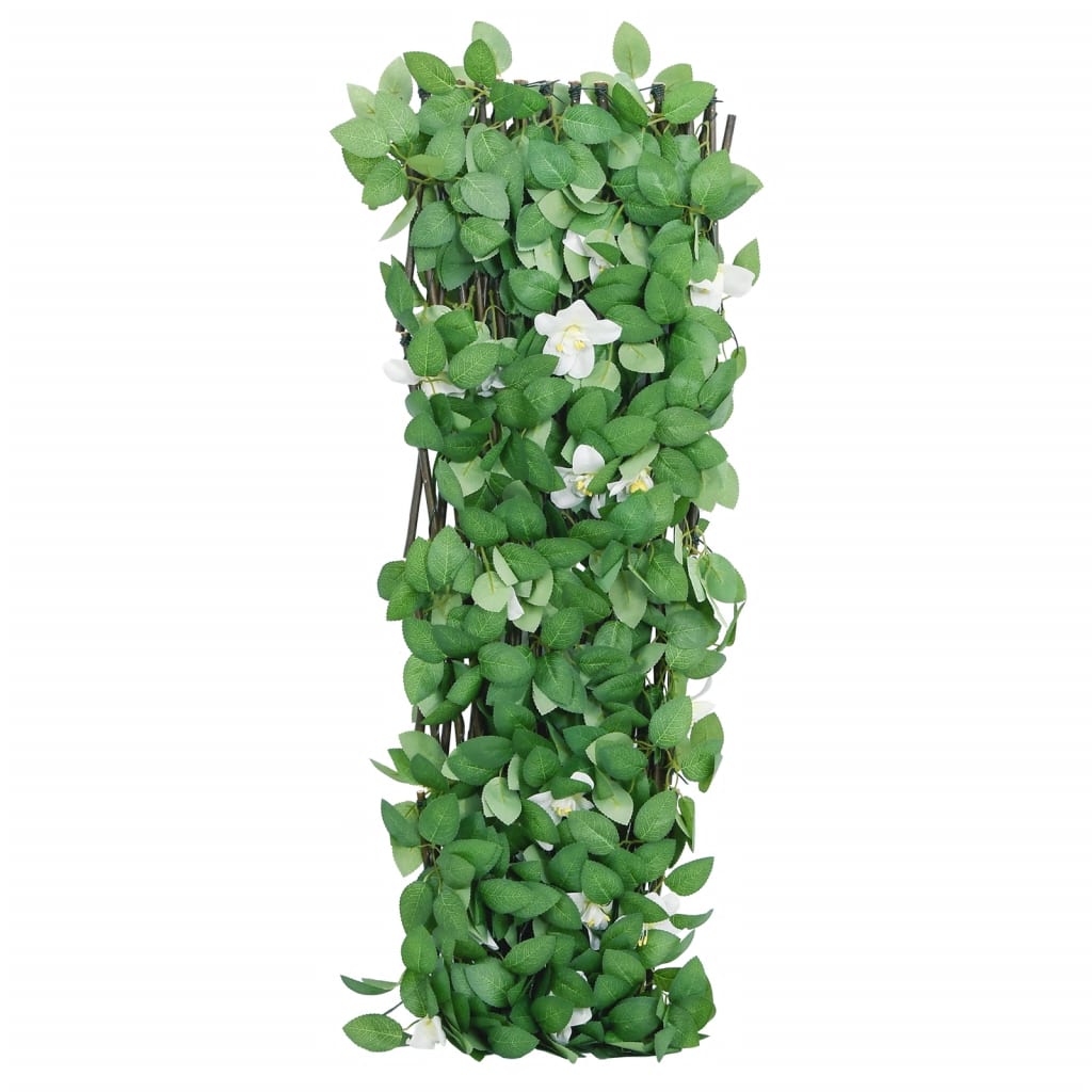 Climbing Grid with Artificial Ivy Expandable Green 186 x 30 cm
