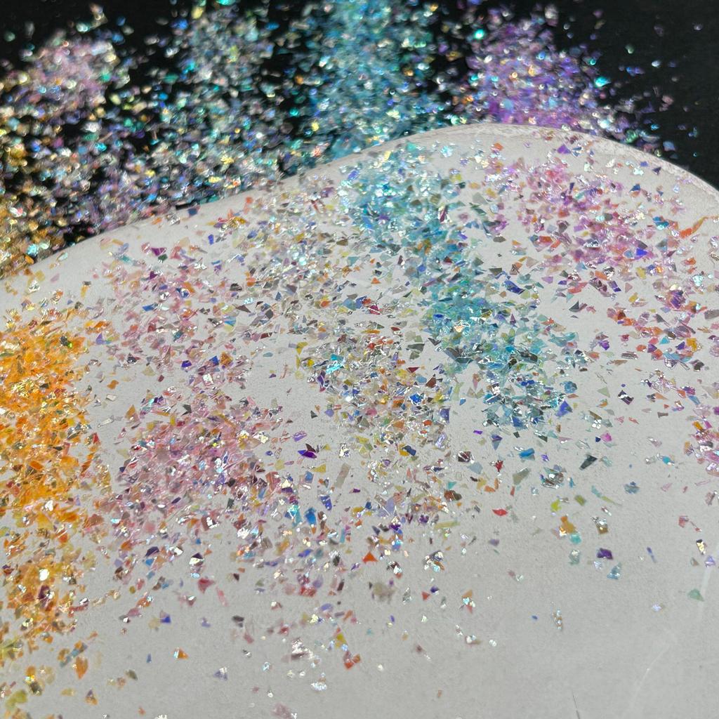 Blue Light Irregular Sequin Powder for DIY Nail Art & Jewelry