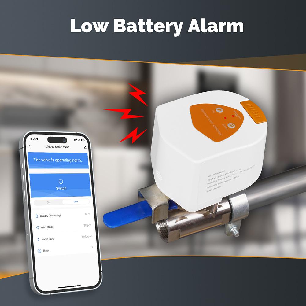 For ZigBee Smart Battery Water Gas Valve Controller Automatic Gas Water Heater Valve Controller Smart Home Remote Control
