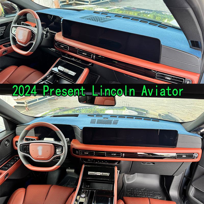 For 2024 2025 2026 Lincoln Aviator Dashmat Anti-Slip Dash Mat Dashboard Cover Instrument Panel Sunscreen Pad
