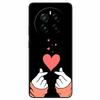 For Realme 12 4G Case Black Silicone Lovely Cute Soft TPU Phone Cases On Realme12 4G Protect Bumper Cover Shell Coques 6.67''