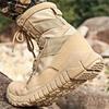 Fashion Mens High Top Combat Boots Lightweight Canvas Breathable Jungle Training Shoes Male Hiking Desert Military Tactical Boots Ankle