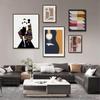 Nordic Minimalist Living Room Wall Art: Warm Sofa Background Decorative Painting Combination