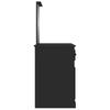 Vidaxl Toaletka Z Lustrem, Czarna, 90X50X132,5 Cm