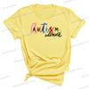Autism Advocate Shirt Special Ed Gift Crew Neck Clothing Autism Awareness Graphic T Shirts Women Proud Mom Short Sleeve Tshirt