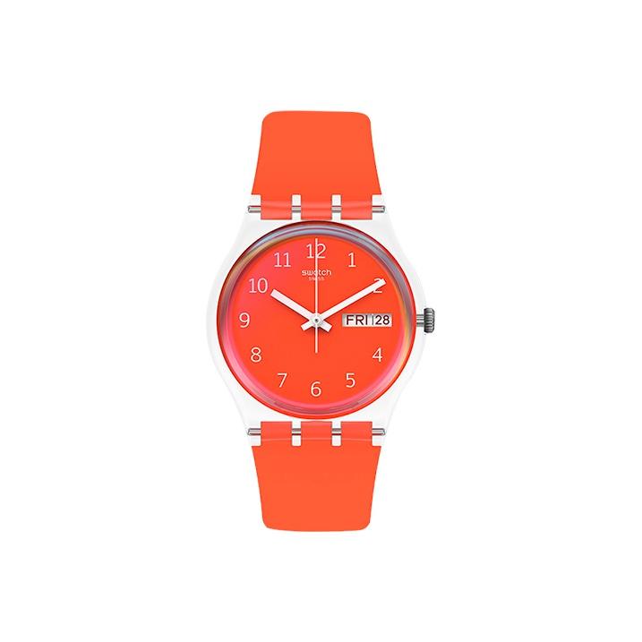 Swatch Quartz Movement Fashion Trend Youth Sports Watch Unisex Watches Red GE722 Red