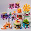 Lele Street View Series Building Blocks Restaurant Model Building Blocks 6 Year Old Children Educational Toys