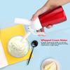 250mL Portable Red Aluminum Whipped Dessert Cream Butter Dispenser Whipper Foam Maker