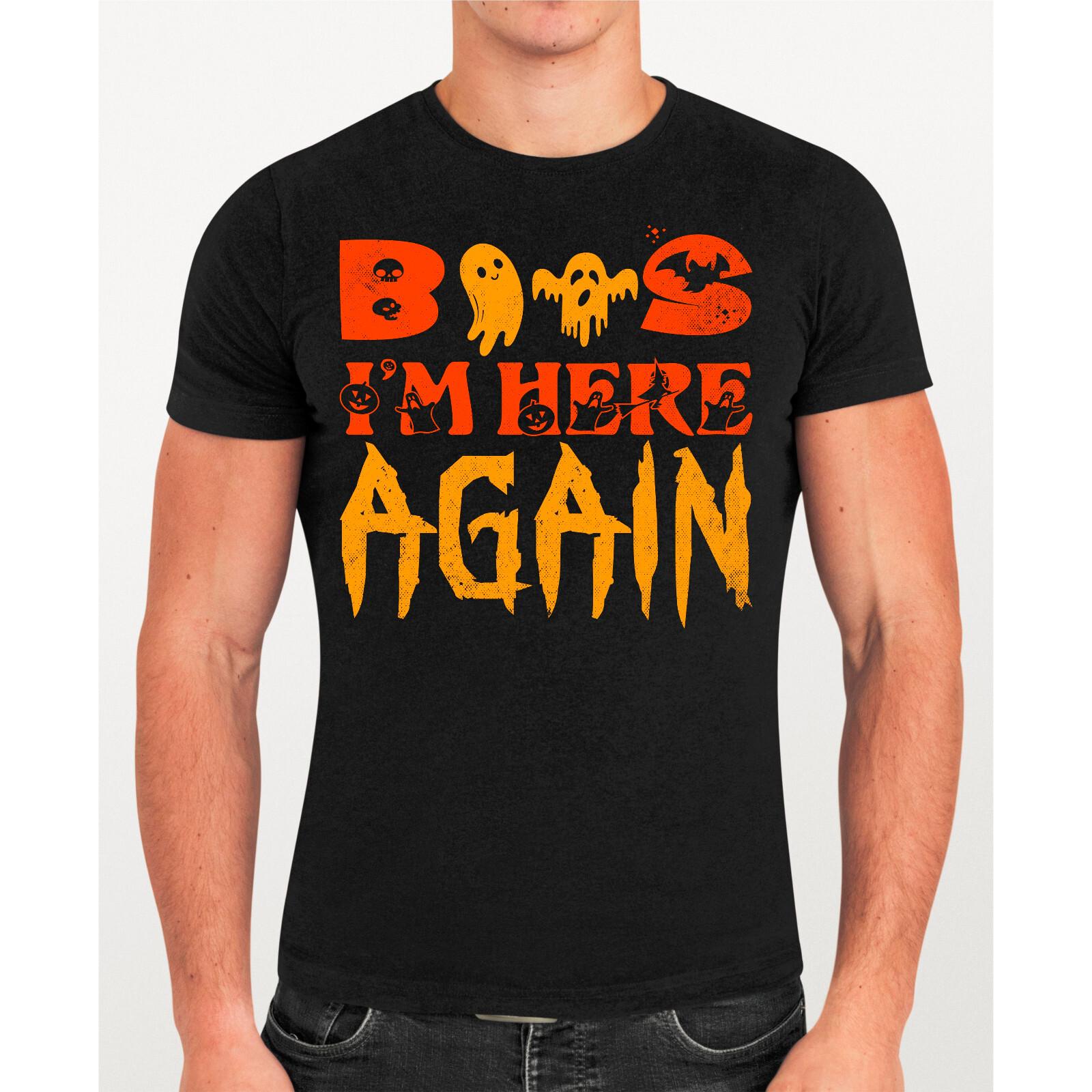 Boos Im Just Here Halloweens T-Shirts Funny Rude Ugly Spooky Joke Gifts Adults S