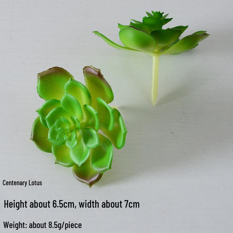 Mini Flocking Artificial Succulent Bonsai for DIY Wall Decor