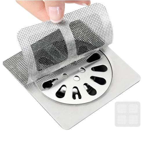 Hanature Drain Covers, Floor Drain Stickers, Set of 10, Odor and Insect Repellent, Easy to Install and Clean, Suitable for Kitchens, Bathrooms, and La