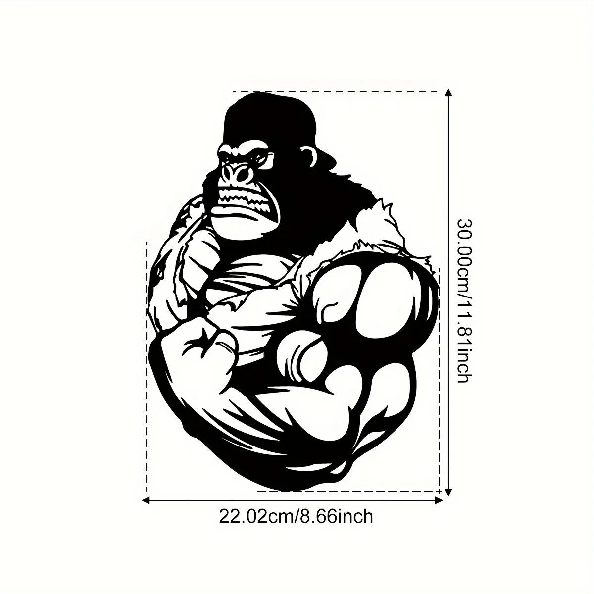 

Креативные поделки из железа в виде мускулистого орангутана — уникальный декор для дома и улицы, идеально подходит для украшения гостиной и стен на улице светло-серый