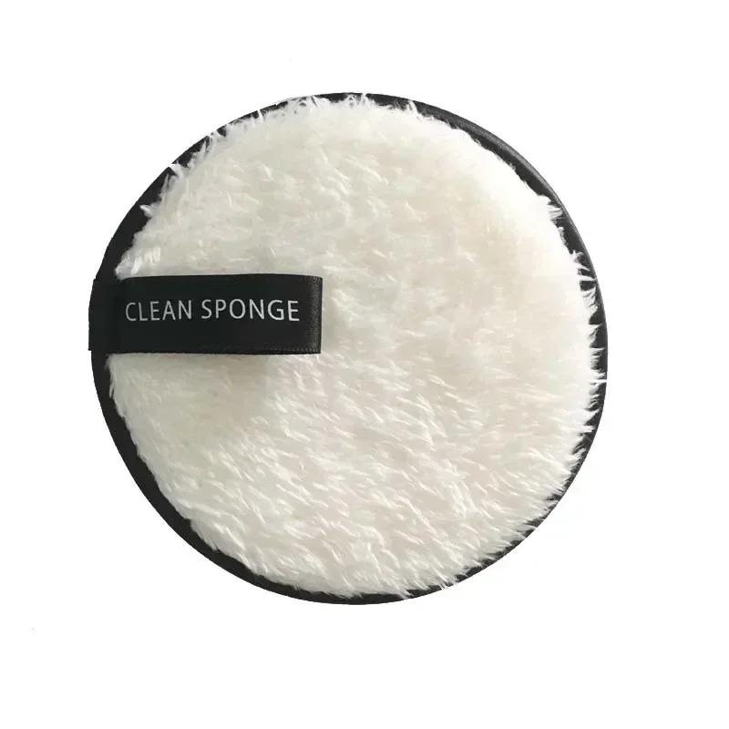 1Pcs Fiber Makeup Remover Pad Reusable Face Clean Sponge Cloth Towel Cosmetic Puff Make Up Accessories