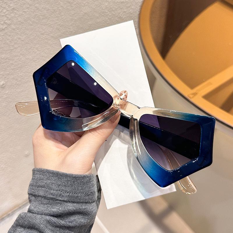 Lunettes de Soleil Dégradé Papillon Protection UV - Style Influenceur Y2K