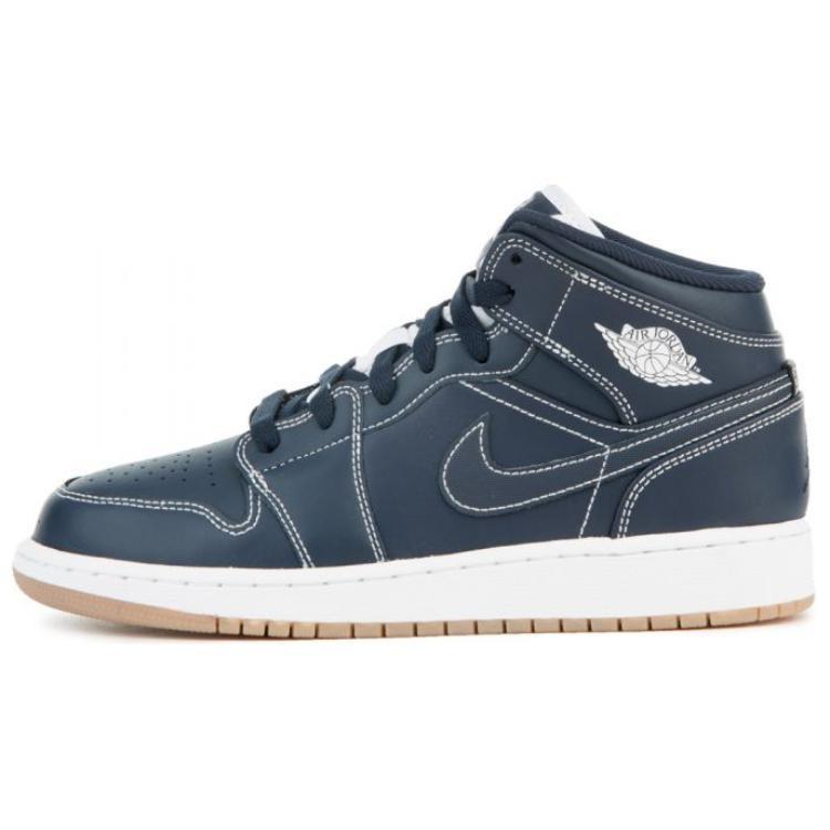 (GS) Air Jordan 1 Retro Mid Obsidian Kids 554725-402 EU 36
