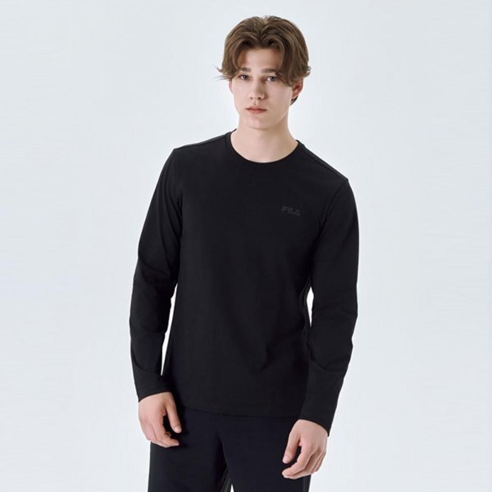 Fila Long Sleeve T shirT sTreTch Round Neck BLACK/095