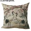 Exquisite BirdPrinted Doublesided Printed Pillow Cover Short Plush Suitable Living Rooms Bedrooms Sofas Throw Cushion Cover