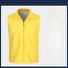 Lapel Sleeveless Pockets Zipper Placket Mesh Lining Outdoor Vest Volunteer Bright Color Slim Fit Work Waistcoat