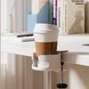 Clip On Design Table Edge Drink Mount Adjustable Desk Cup Storage Rack  Home Use