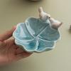 Floral Bird Shaped Pastry Plate Cute Tea Snack Fruit Tray Multi-functional Jewelry Tray  Vanity