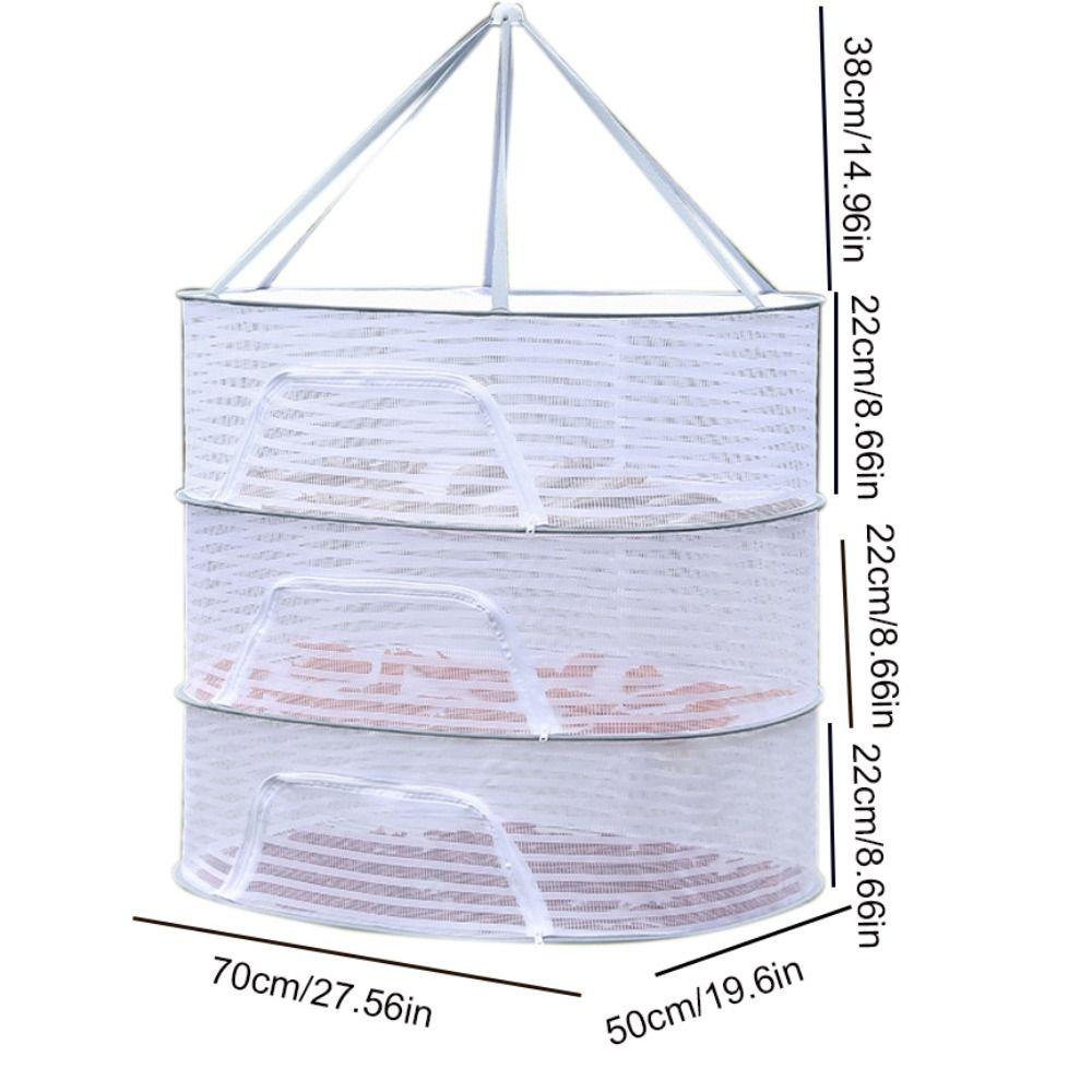 Durable Large Capacity Drying Fishing Net Hanging Clothes Net Dried Vegetable Net Dryer Bag