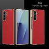 For Samsung Galaxy Z Fold 7 Case Luxury PU Leather Skin Plating Protective Back Cover Case For Samsung Z Fold7 Phone Shell