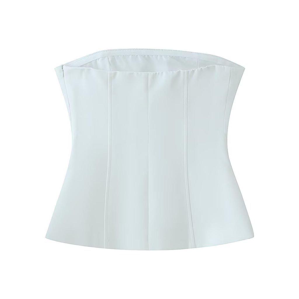 Spring 2026 European & American Style Women's Bandeau Shawl Two-Piece Dress