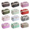 Polka Dot/Striped Women's Cosmetic Bag Vintage Travel Cosmetic Case  Makeup Accessory