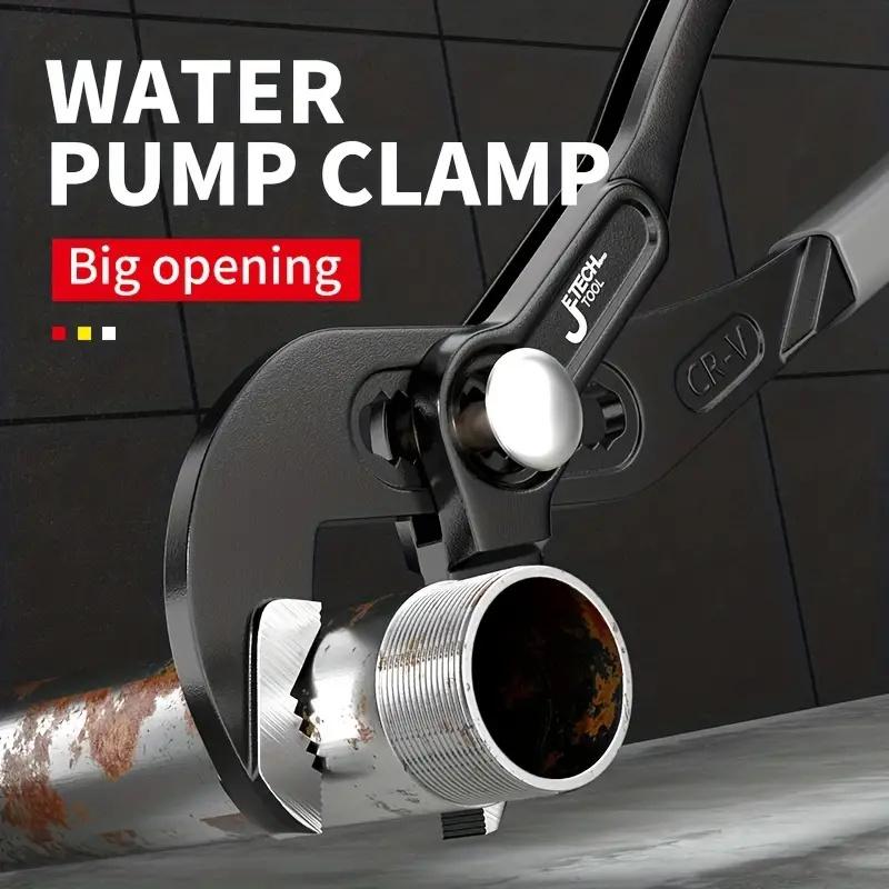 Water Pump Pliers Quick-Release Plumbing Pliers Adjustable Water Pipe Clamp Pliers Multi-functional Tool Sink Spanner Wrench
