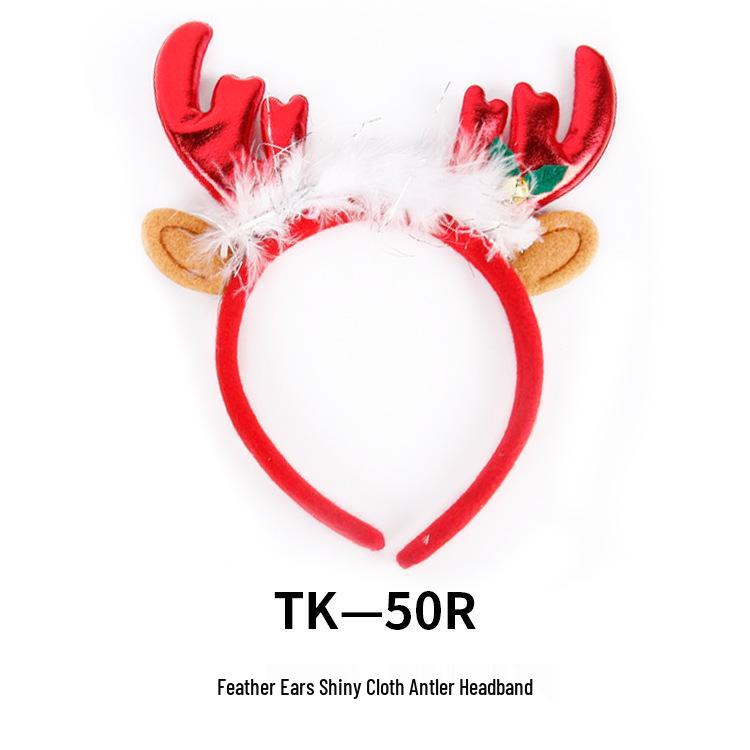 Christmas Antler Headband with Bells for Adults & Children – Festive Holiday Party Accessory