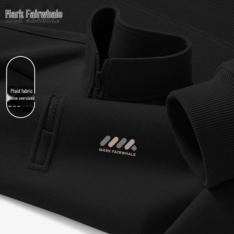 Mark Fairwhale Men's Casual Half-Zip Sweatshirt