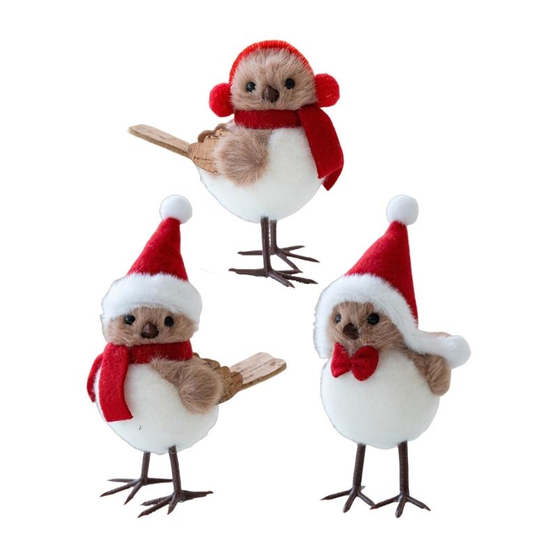 Durable Fabric Covered Foam Bird Hanging Decoration For Festival Indoors Outdoor Christmas Displays