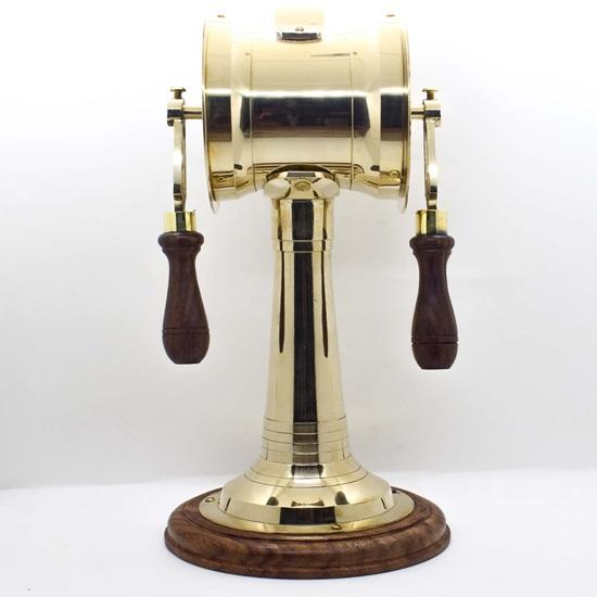 Retro-Telegraph aus Messing, 35,56 cm, Glockenklang, Hebelwerk, handgefertigter Motortelegraph, nautisches Sammlergeschenk, maritimes Geschenk