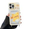 Cute Butter Bear iPhone Case: Fits 12 to 16 Pro Max, with Cartoon Design, Card Holder & Lanyard