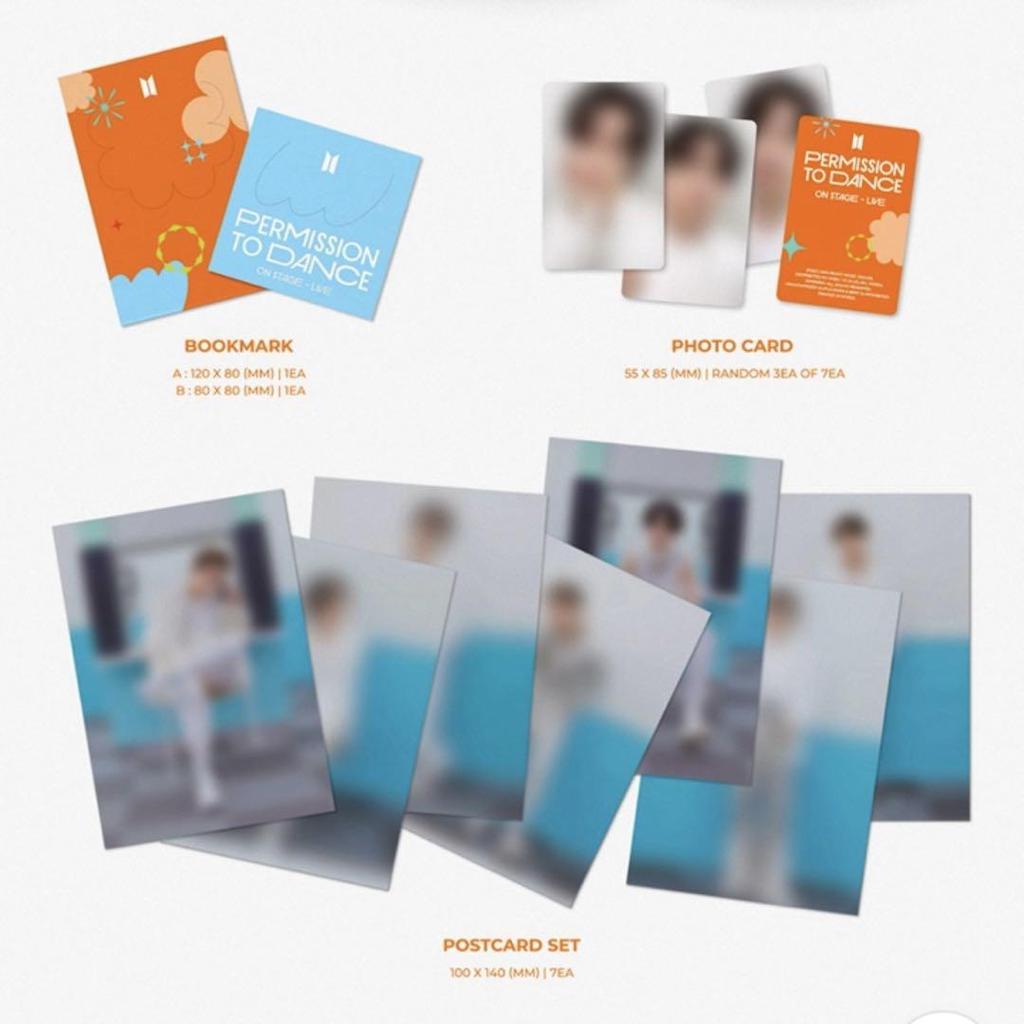 [USED] BTS PTD Live Album - Complete RM, V, JK Trading Cards