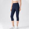 Hip Lift Seven-point Yoga Pants, No Embarrassment Line Sports Yoga Seven-point Pants for Women's Summer Thin Belly Leggings, Outer Wear for Women