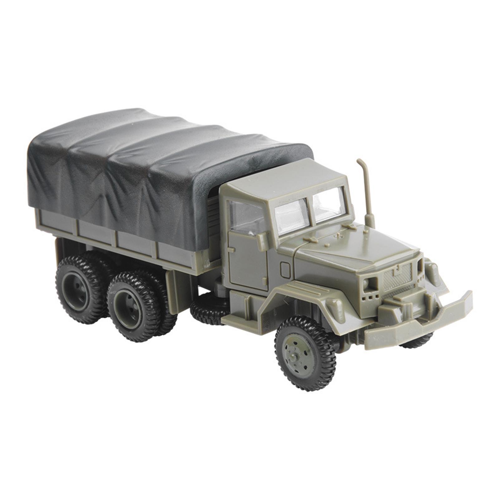 M35 Military Truck 4D Unassembled Model 1:72 Simulation Chariot Military Model Kit Display DIY Ornaments Vehicle Truck Toy United States
