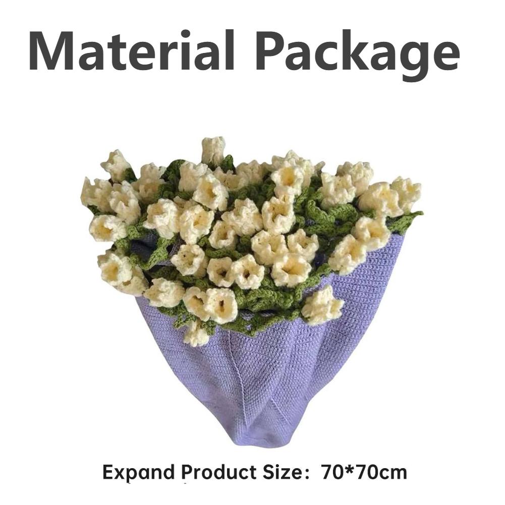 Rose Flower Blanket with DIY Material Package Handmade Soft Knitted Throw Blanket Crochet Flower Blanket Creative Gift 2025 New