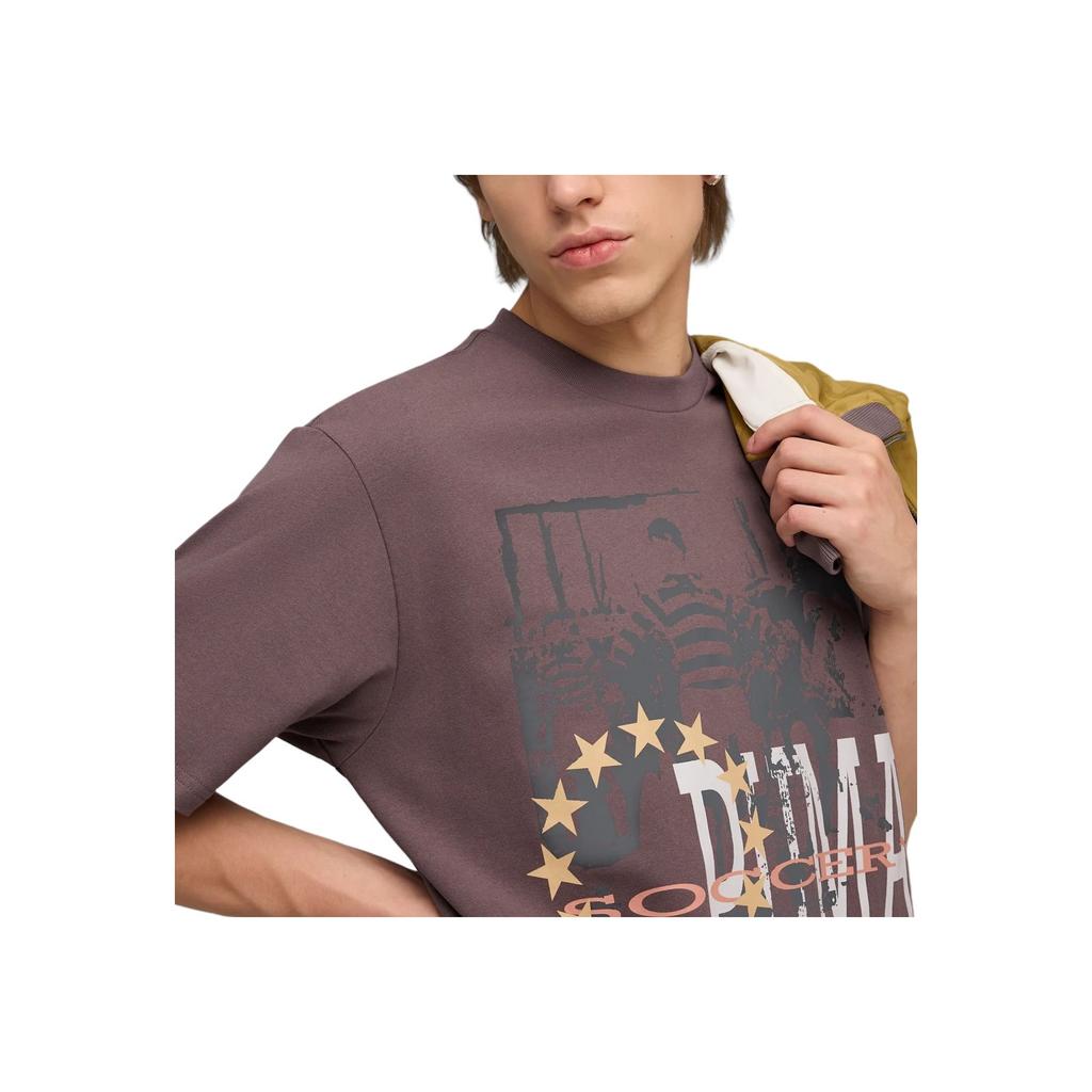 Puma Letter Pattern Round Neck Short Sleeve T-Shirt Men Tops 632511-88