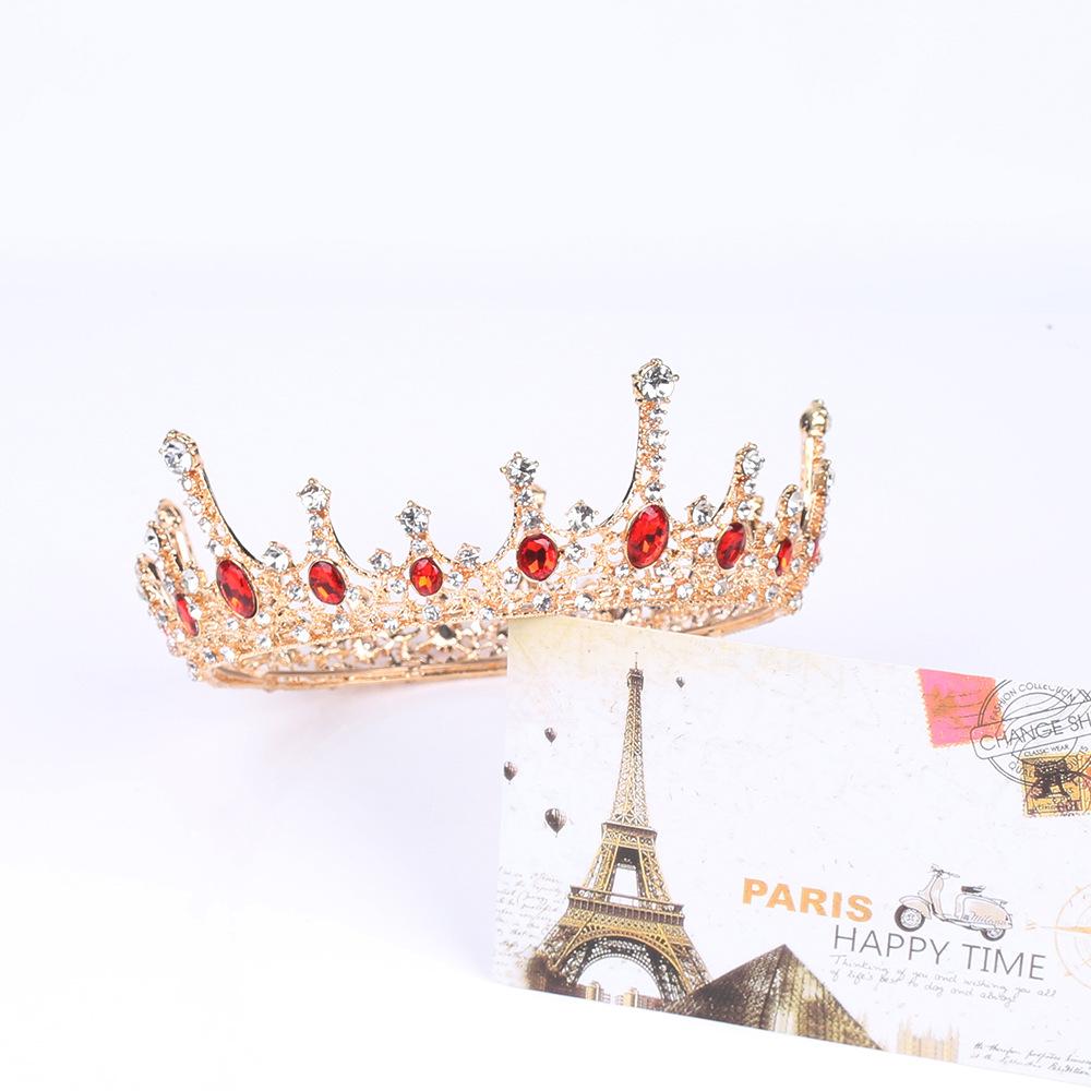 One Piece Горячая Корона Тиара Свадебное Платье Аксессуар Ретро Королева Атмосфера День — фото 4