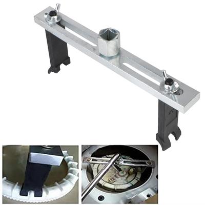 Pour pliage droit Réservoir de carburant Pompe Démontage Pompe à essence Clé Outil de retrait réglable Outils de réparation automobile universels 2 griffes
