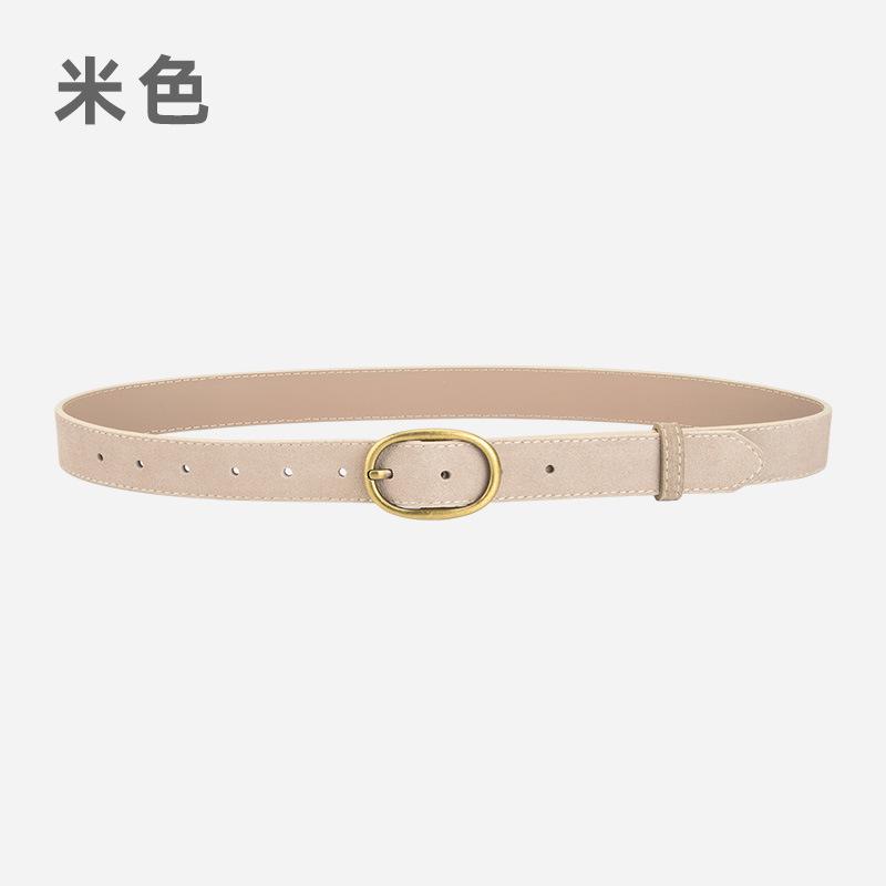 Retro Women'S Belt Trendy With Matte With Jeans Decorative Leather Belt Women