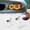 SMD Cotton Light LED Angel Eyes White and Yellow DRL Kit For BMW 1 Series E81 E82 E87 E88 Halogen Headlight Car Accessories