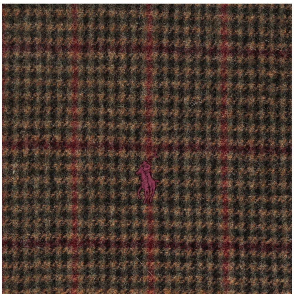 Polo Ralph Lauren Pc0945 312 Pony Plaid Check Double Face Fringe Muffler