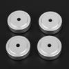 4PCS 30*10mm Aluminum Alloy Amplifier Feet Shock Absorber Amplifier Pads Feet Silver