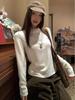 Pure Desire Spicy Girl Women's Cropped Long-Sleeve T-shirt - Slimming, Versatile, Stylish Autumn/Winter Base Layer Top