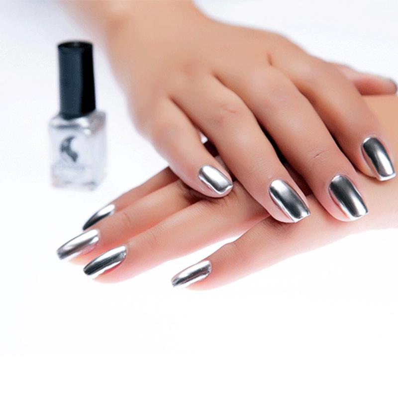 Buy Metallic Nail Polish Mirror Effect Chrome Nail Varnish Art Polish