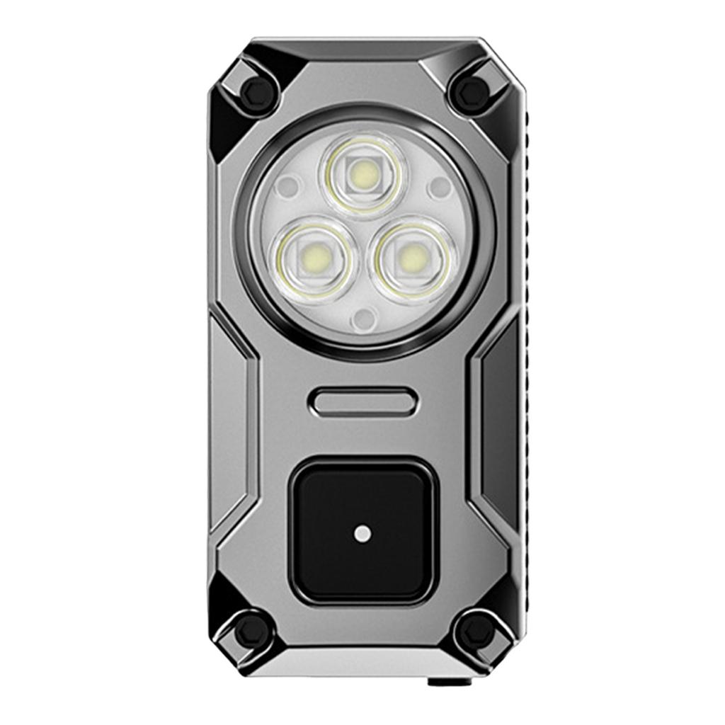 Hands-Free Magnetic Small Pocket Light 1200mAh Type-C Rechargeable Portable Mini Clip-on Flashlight for Outdoor Camping Walking