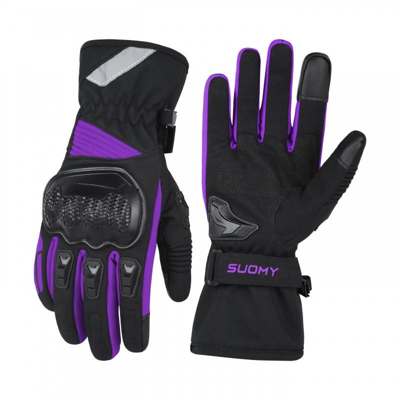 Womens Winter Motorcycle Gloves Waterproof Warm Windproof Touchscreen Riding Scooter ATV Off-Road Use