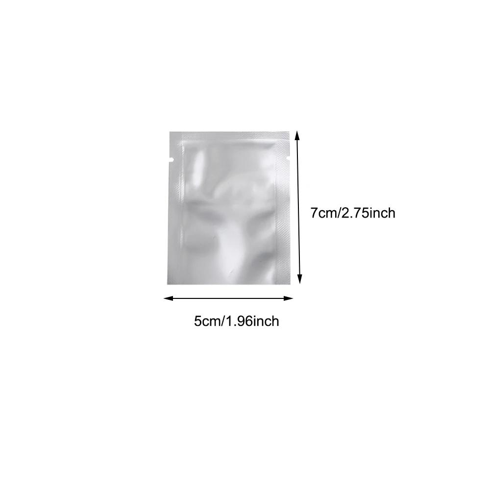 10-200pcs Vacuum Sealing Foil Bags Silver for Storage, Heat Sealable Aluminum Foil Pouches, Vacuum Bag for Coffee, Spices,Powder